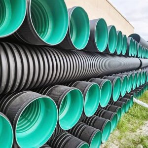 6" Green 250 Micron Filtered Drainage Pipe 100' Roll