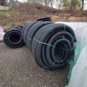 4-in x 250-ft Corrugated Non Perforated Pipe
