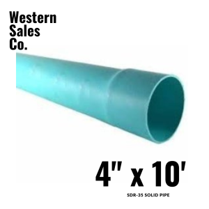 PVC Pipe 4x10 SDR 35 Solid | Order Now