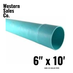 PVC Pipe 6x10 SDR 35 Solid | Order Now