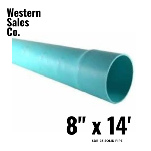 PVC Pipe 8x14 SDR 35 Solid | Order Now