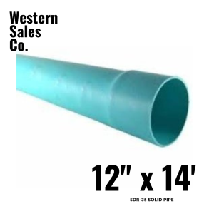 PVC Pipe 12x14 SDR 35 Solid | Order Now