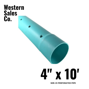 PVC Pipe 4x10 SDR 35 Perforated | Order Now